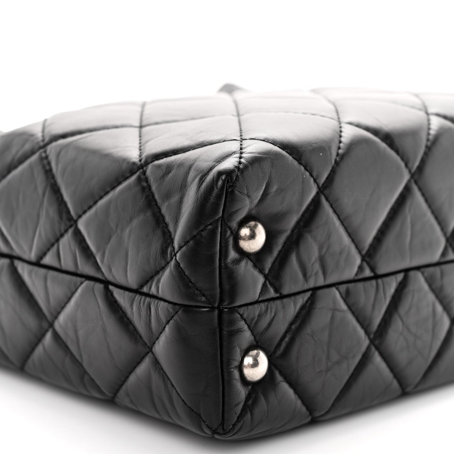 Aged Calfskin Quilted Reissue 2.55 Tote Black