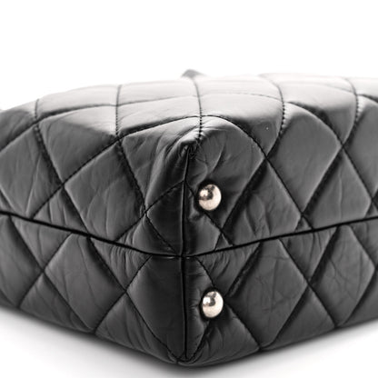 Chanel Aged Calfskin Quilted Reissue 2.55 Tote Black 8 of 9