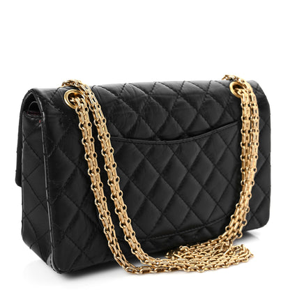 Chanel Aged Calfskin Quilted 2.55 Reissue 225 Flap Black 3 of 8