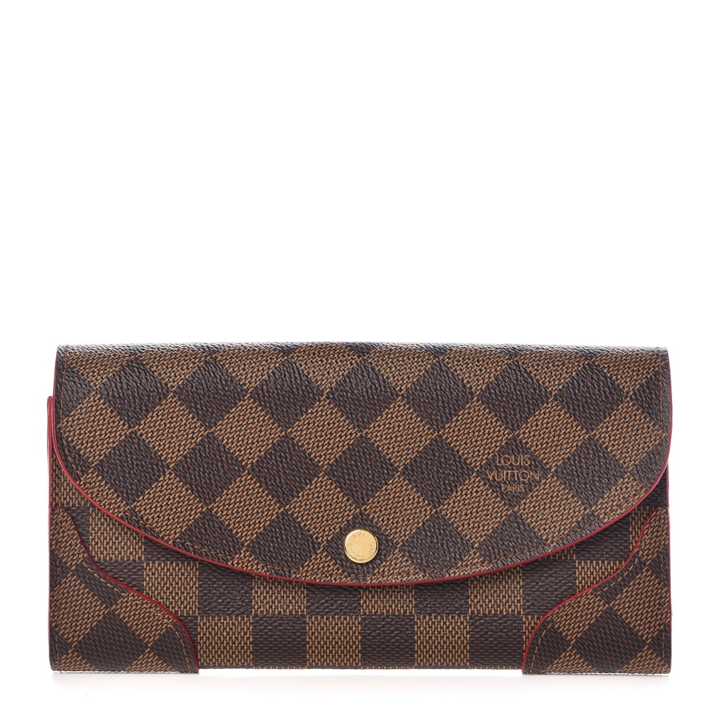 Damier Ebene Caissa Wallet Cherry