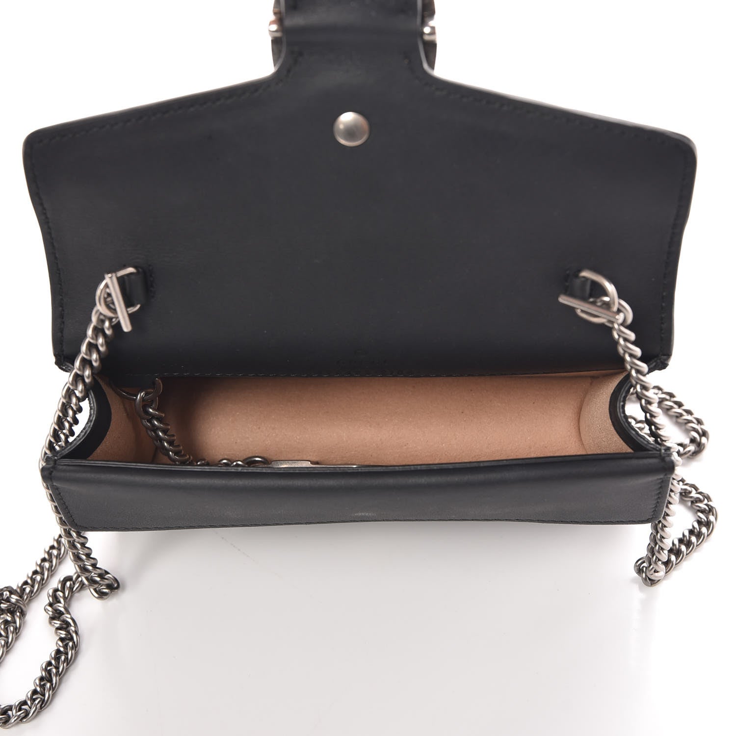 Gucci Suede Super Mini Dionysus Shoulder Bag Black 5 of 7