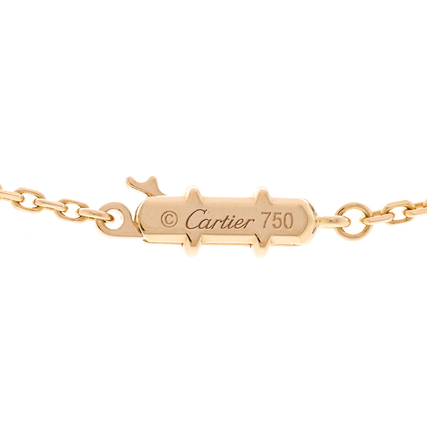 Cartier 18K Pink Gold Diamond Hearts And Symbols Pendant Necklace 4 of 4