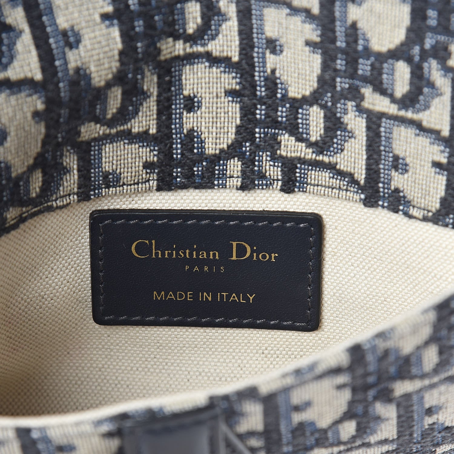 Christian Dior Oblique Saddle Belt Bag Blue 6 of 9