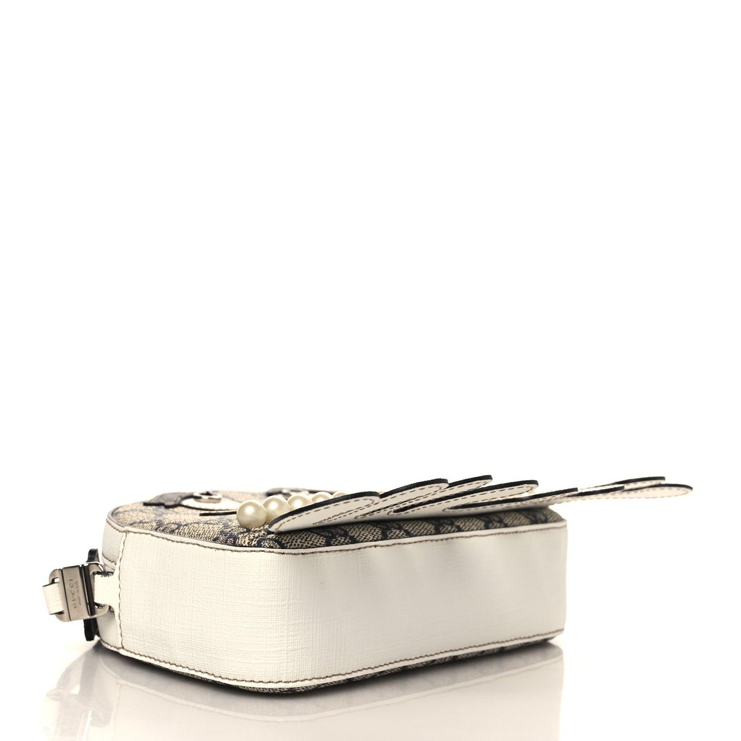 GG Supreme Monogram Childrens Octopus Messenger Bag White