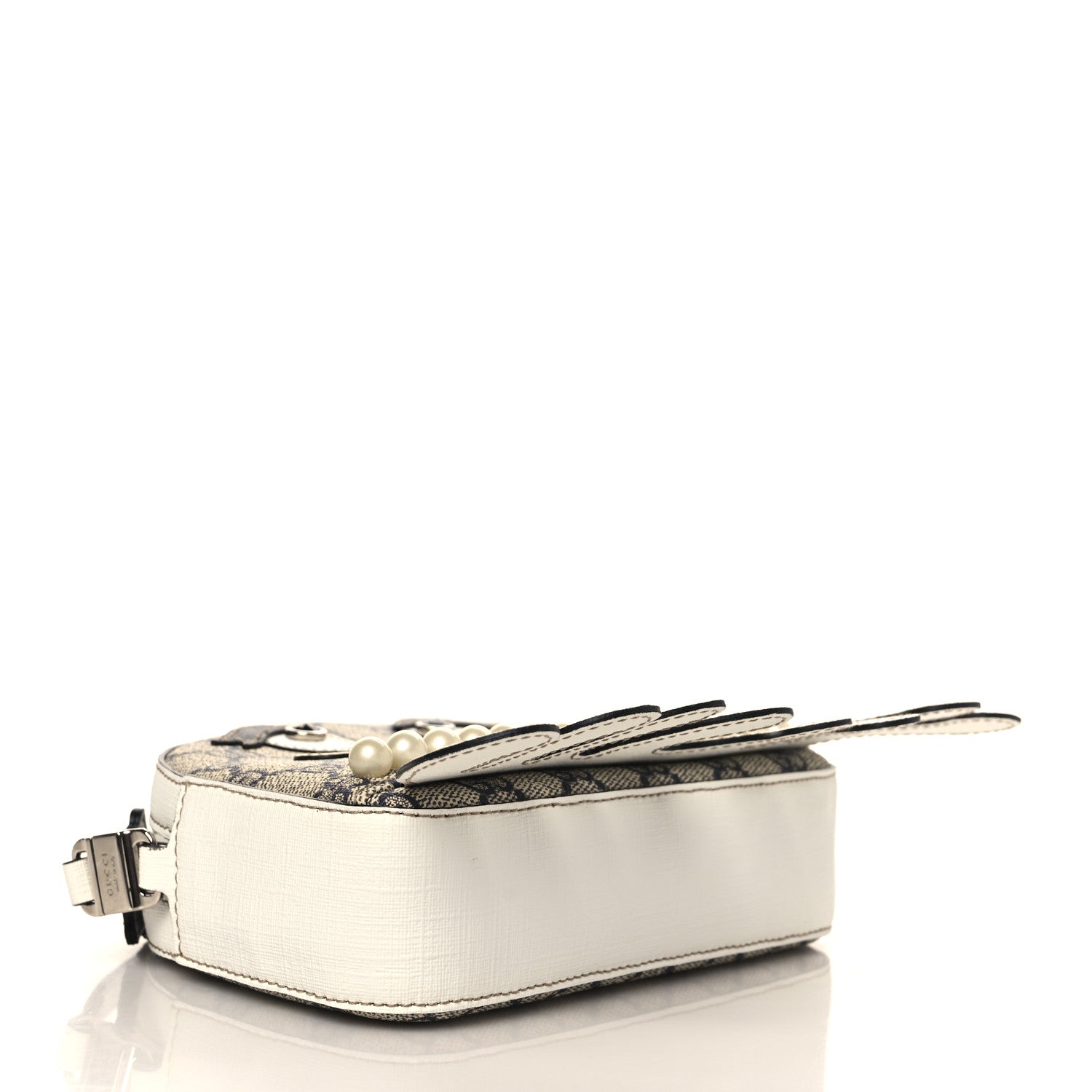Gucci GG Supreme Monogram Childrens Octopus Messenger Bag White 4 of 9