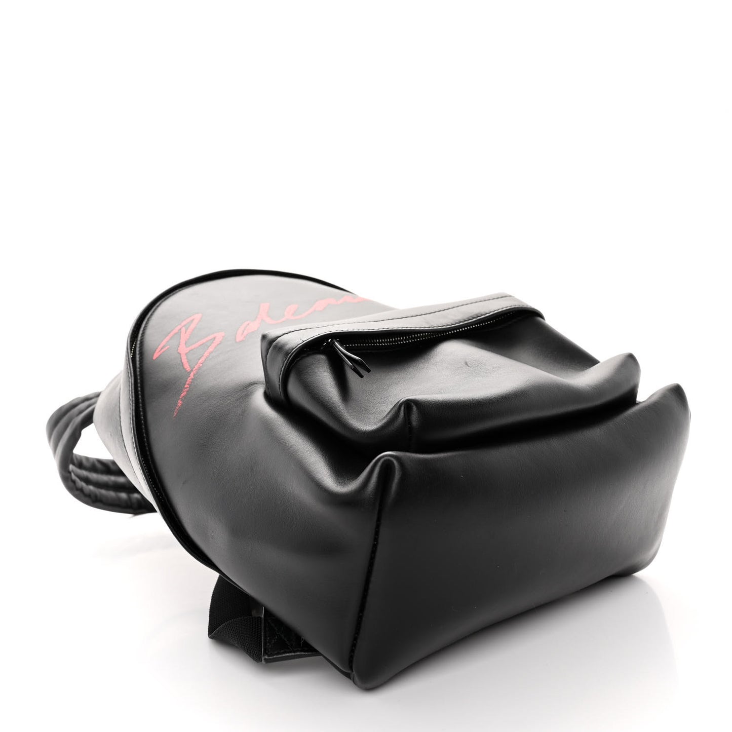 Supple Calfskin Signature Logo Small Everyday Backpack Black