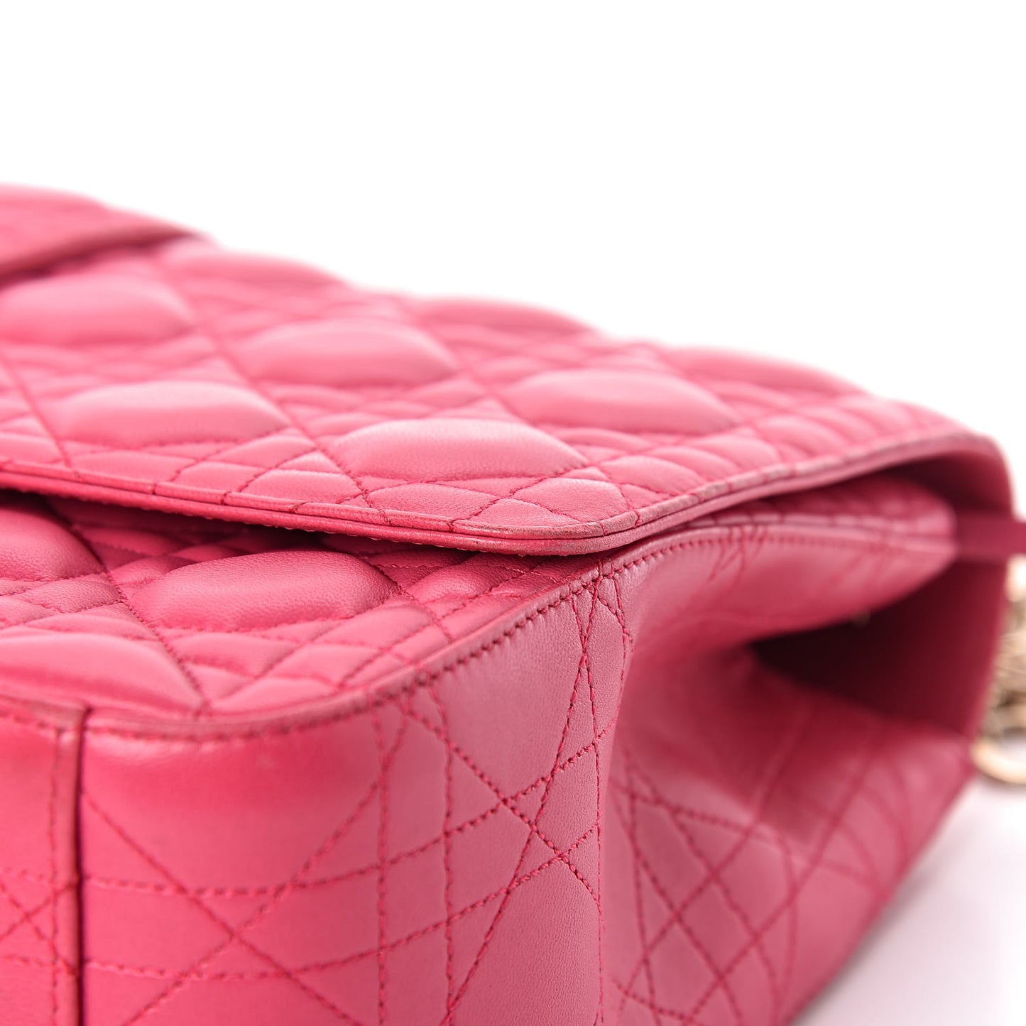 Lambskin Cannage Large Miss Dior Flap Pink