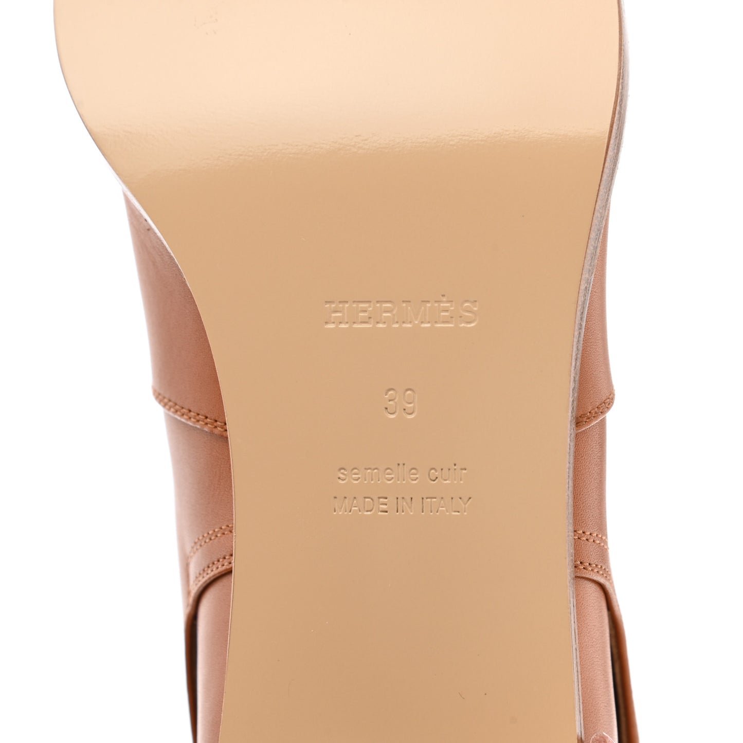 Calfskin Frenchie 50 Ankle Boots 39 Naturel