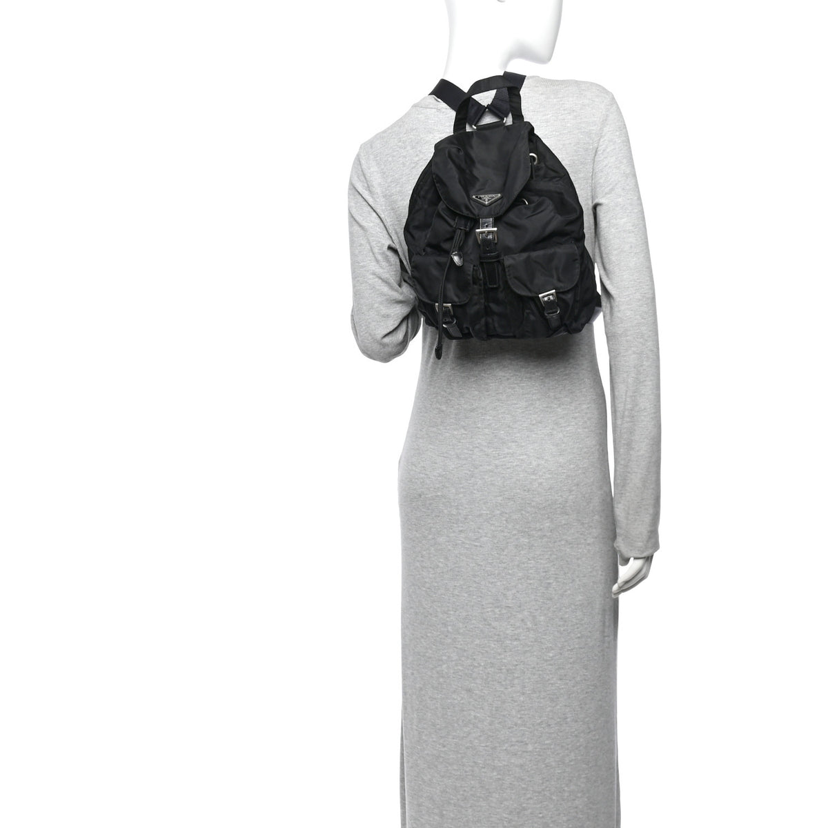 Nylon Vela Small Backpack Black