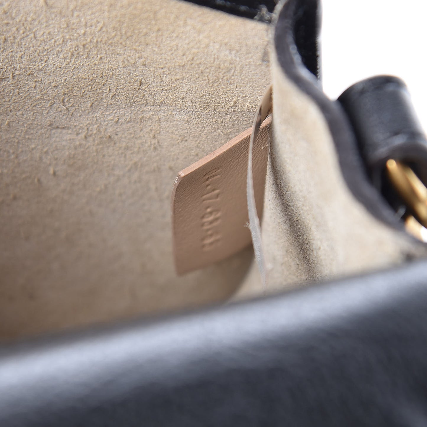 Calfskin Small Nile Bracelet Bag Black