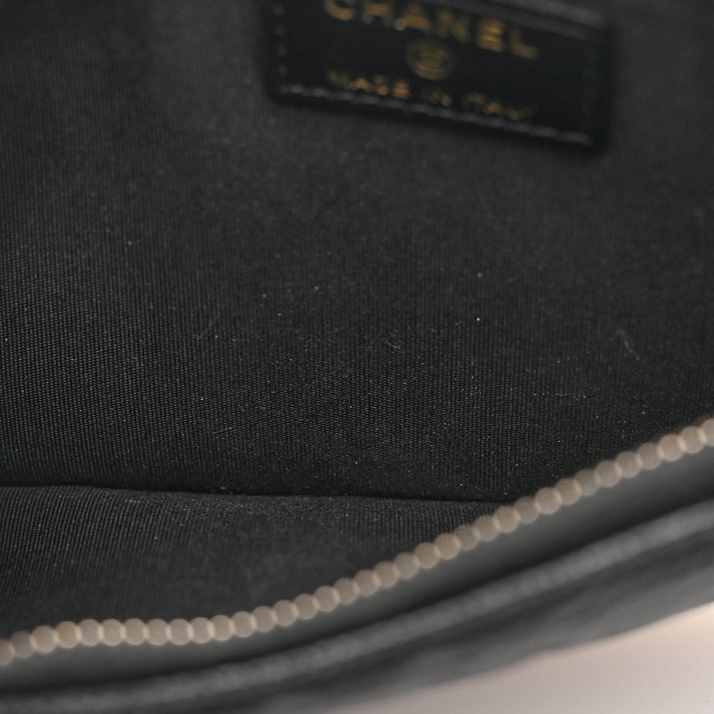 Caviar Camellia Embossed Classic Flat Wallet Pouch Black