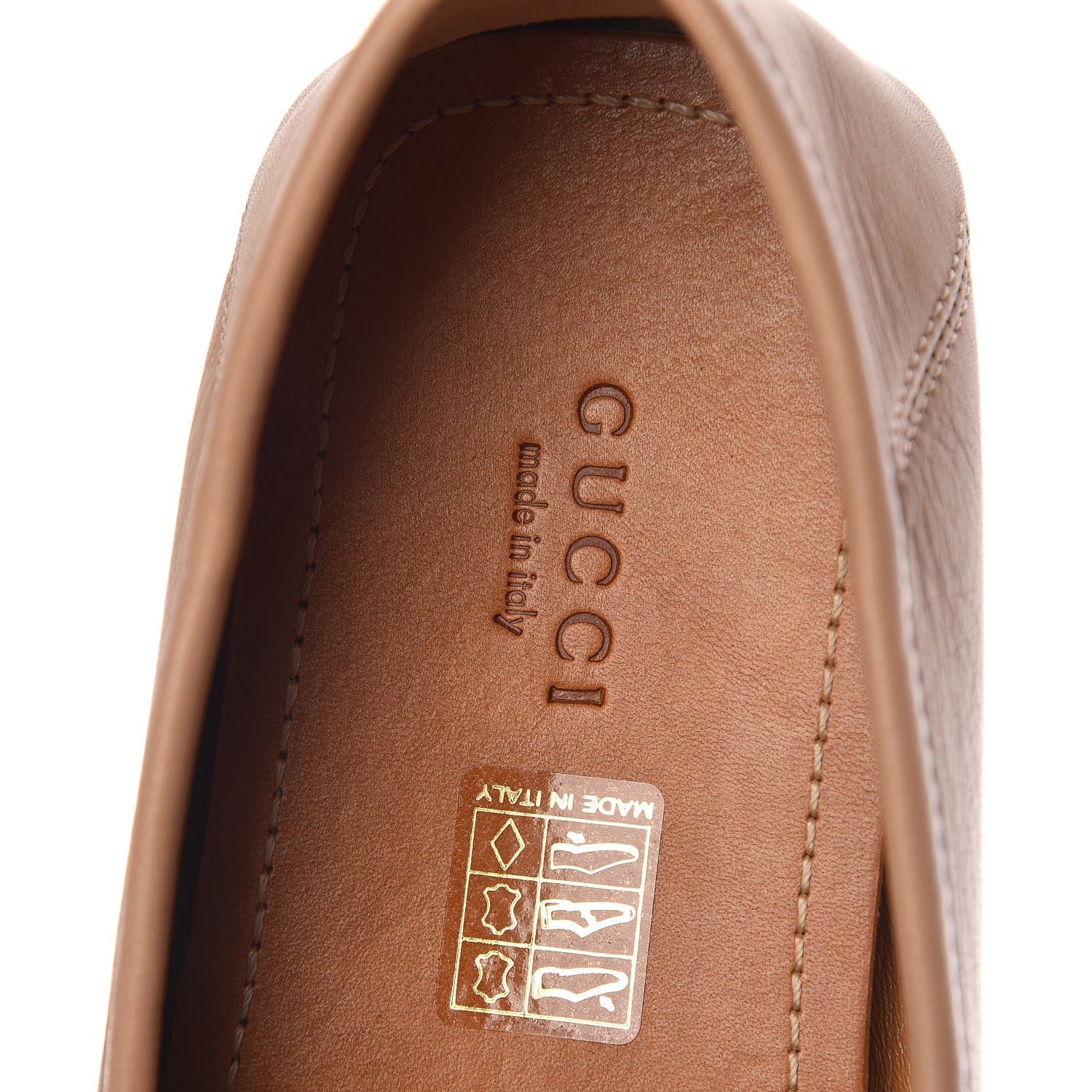 Gucci Calfskin Web Womens Driver Loafers 39 Camelia 7 of 10