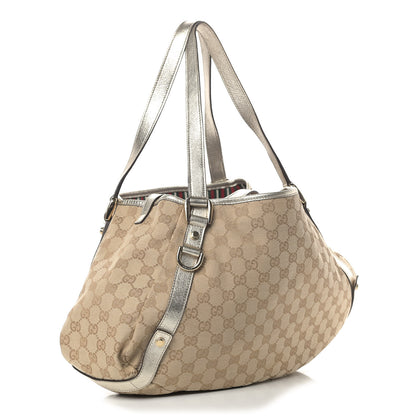 Gucci Monogram Medium Abbey Shoulder Bag Gold 2 of 12