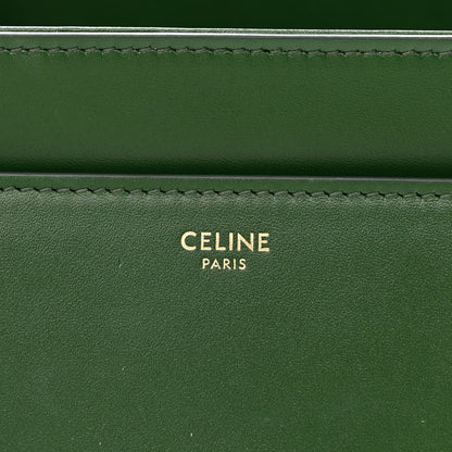 Celine Satinated Calfskin Medium 16 Top Handle Bag Forest 6 of 11