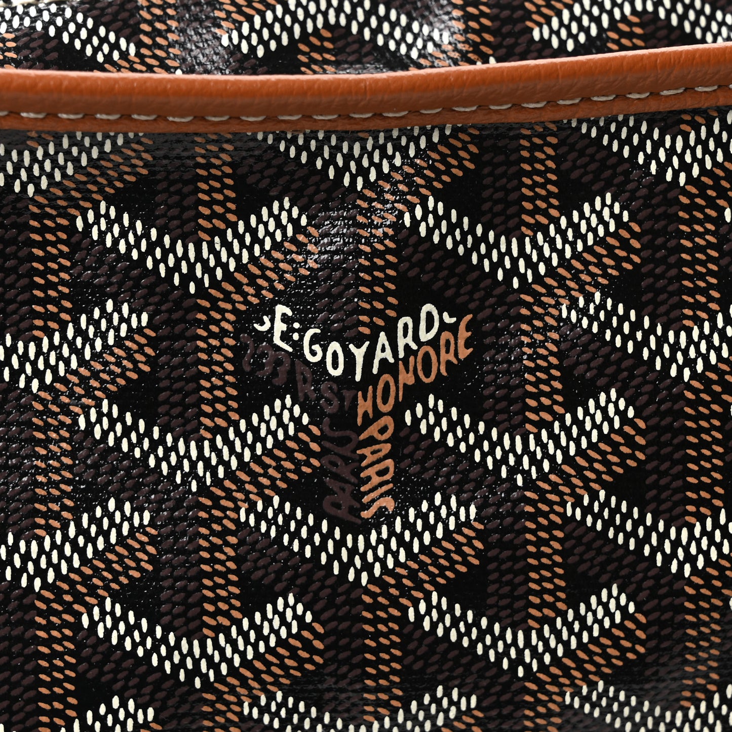 Goyardine Boheme Hobo Black Gold