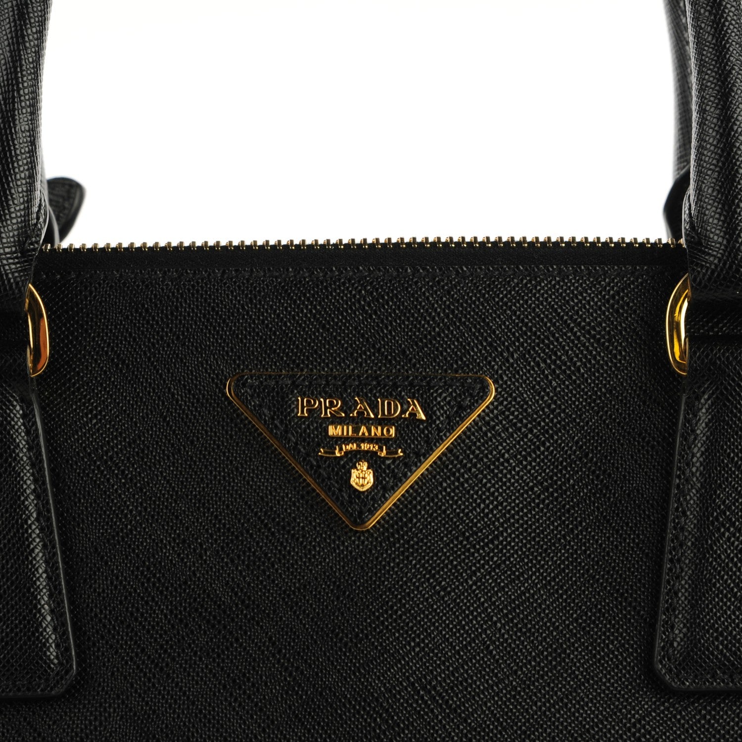 Prada Saffiano Medium Galleria Double Zip Tote Black 2 of 10