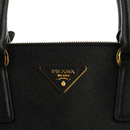 Prada Saffiano Medium Galleria Double Zip Tote Black 2 of 10