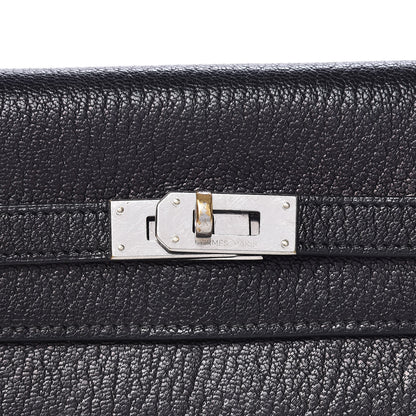 Hermes Chevre Mysore Kelly Longue Wallet Black 10 of 12