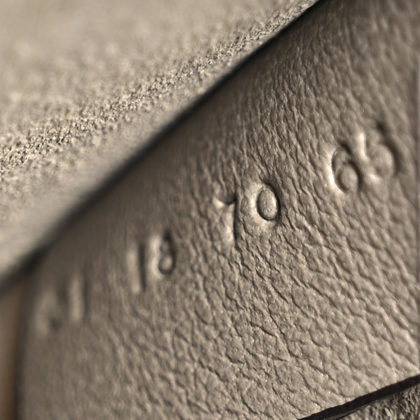 Calfskin Suede Small Nile Bracelet Bag Motty Grey