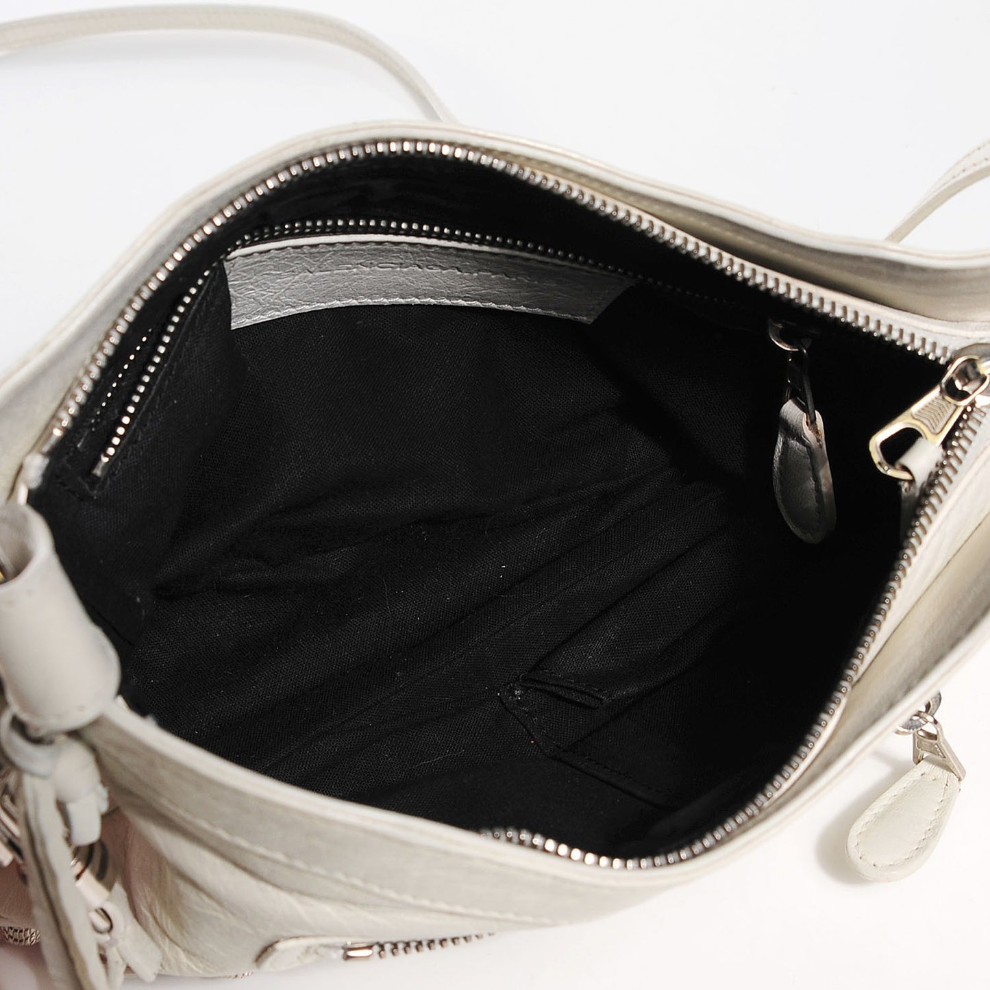 Agneau Giant 12 Silver Hardware Hip White