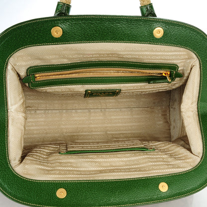Prada Canapa Stampata Frame Bag Larice 5 of 8