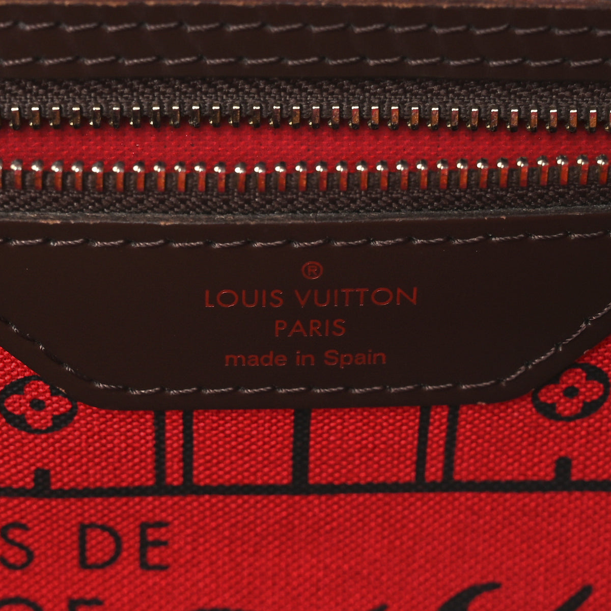 Louis Vuitton Damier Ebene Neverfull MM 7 of 11