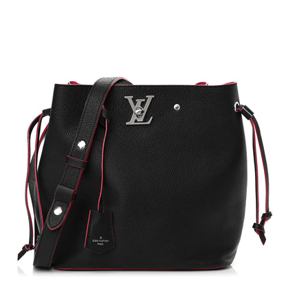 Louis Vuitton Calfskin Lockme Bucket Black 1 of 18