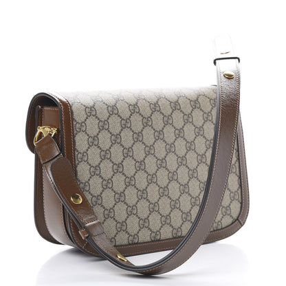 Gucci GG Supreme Monogram Horsebit 1955 Shoulder Bag Beige Brown Sugar 2 of 11