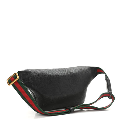 Gucci Grained Calfskin Small Logo Belt Bag Black 4 of 12