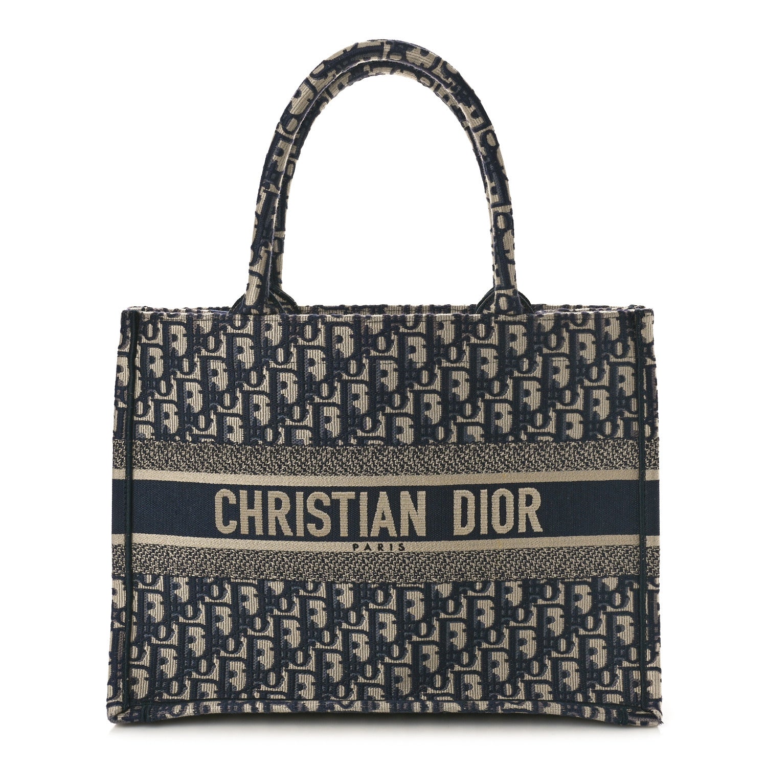 Christian Dior Oblique Medium Book Tote Blue Multicolor 1 of 12