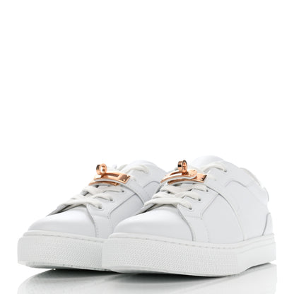 Hermes Calfskin Day Sneakers 37.5 White 3 of 9