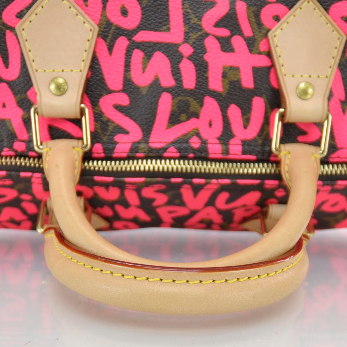 Monogram Graffiti Speedy 30 Fuchsia