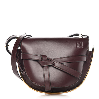 Loewe Calfskin Small Metal Gate Crossbody Bag Oxblood 1 of 9