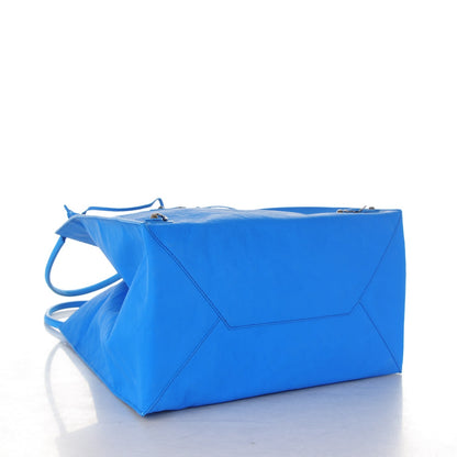 Balenciaga Veau Papier Basket Tote Bleu 5 of 17