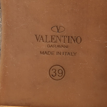 Valentino Garavani Nappa Rockstud Ballerina Espadrille Flats 39 Black 9 of 10