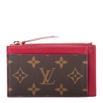 Louis Vuitton Monogram Zipped Card Holder Fuchsia 1 of 8