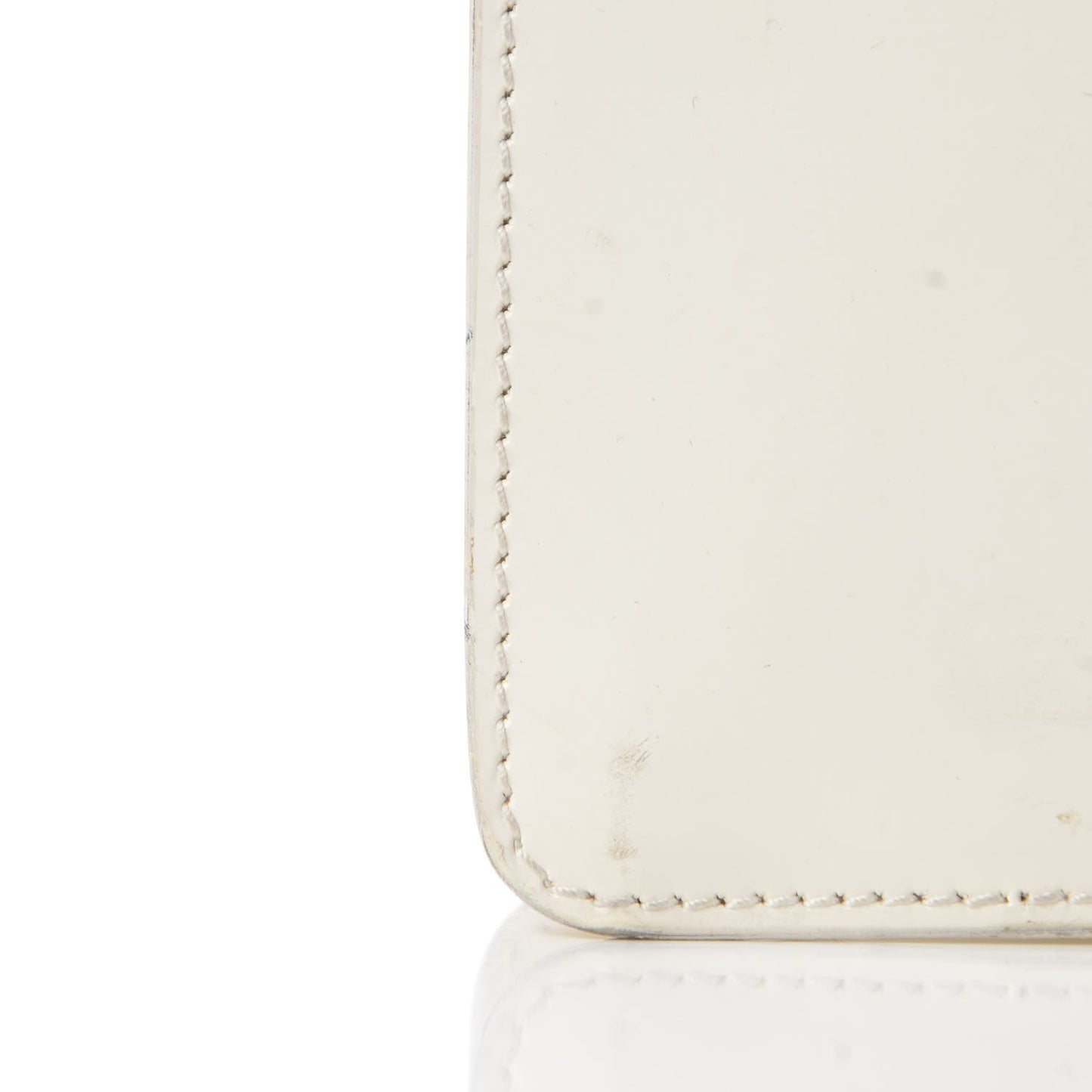 Calfskin Framed Evening Bag White