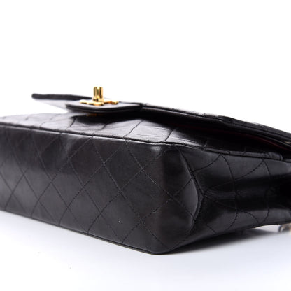 Chanel Lambskin Quilted Medium Double Flap Black 9 of 10