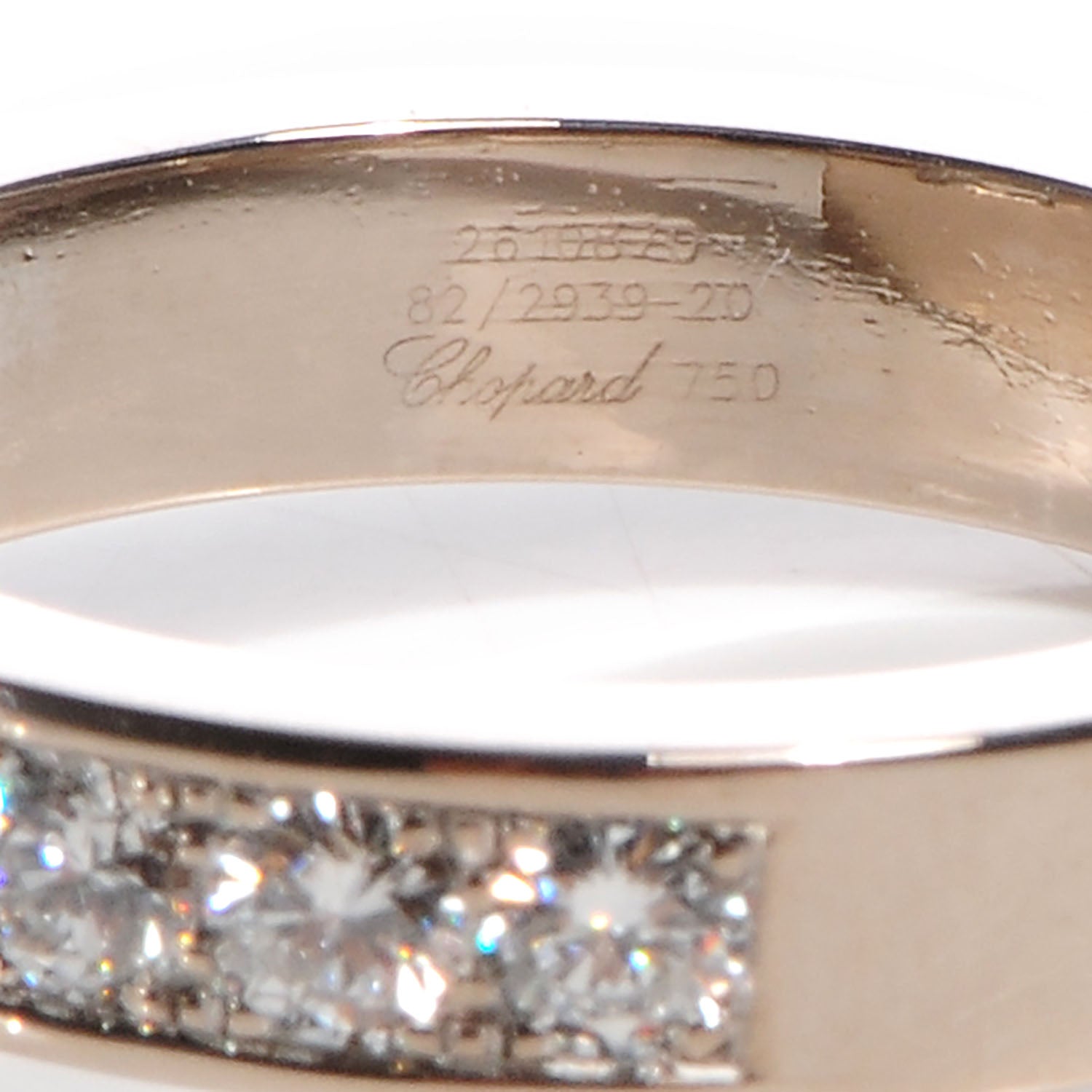 Chopard 18k White Gold Happy Diamonds Icons Square Ring 6 4 of 4