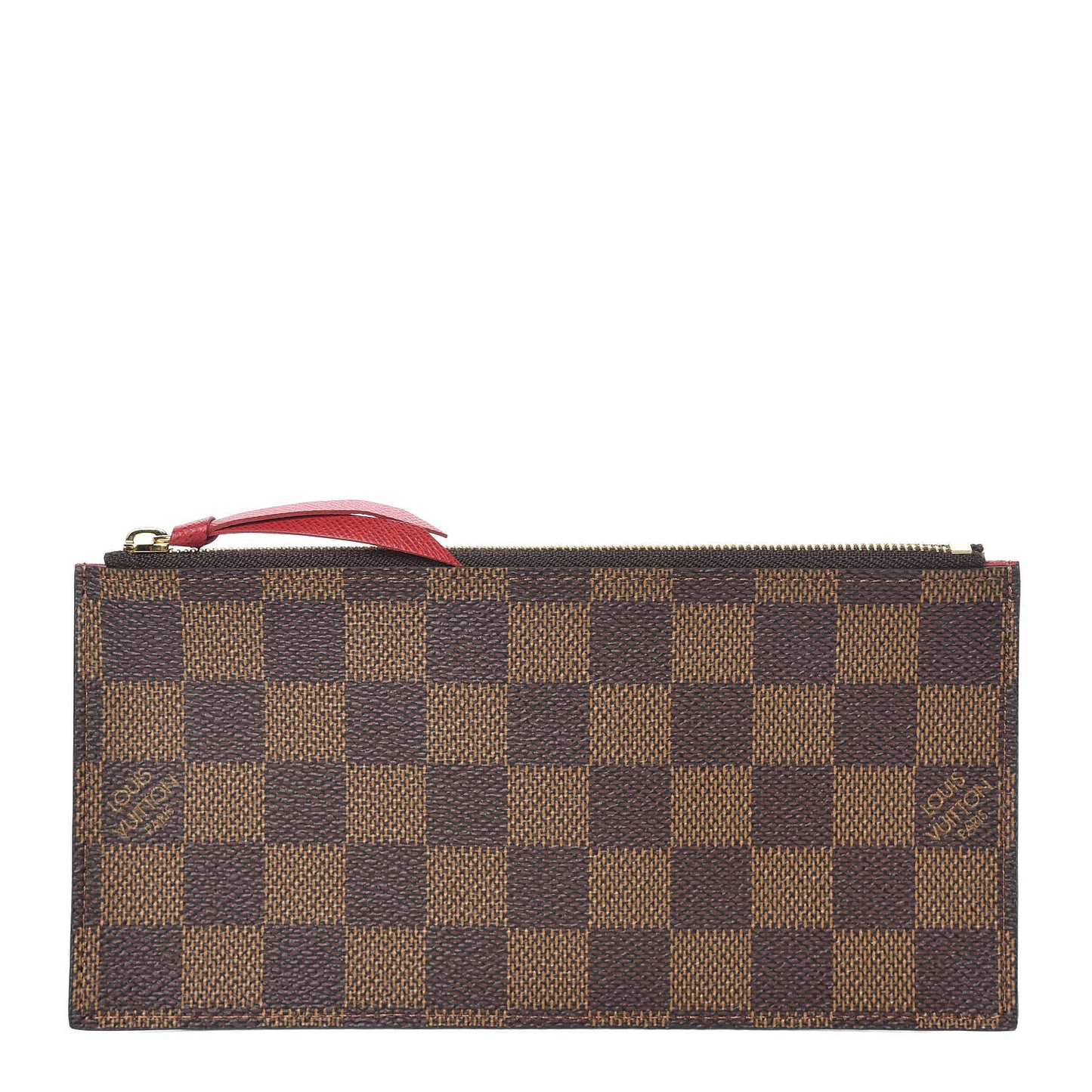 Damier Ebene Felicie Chain Wallet Zippered Insert