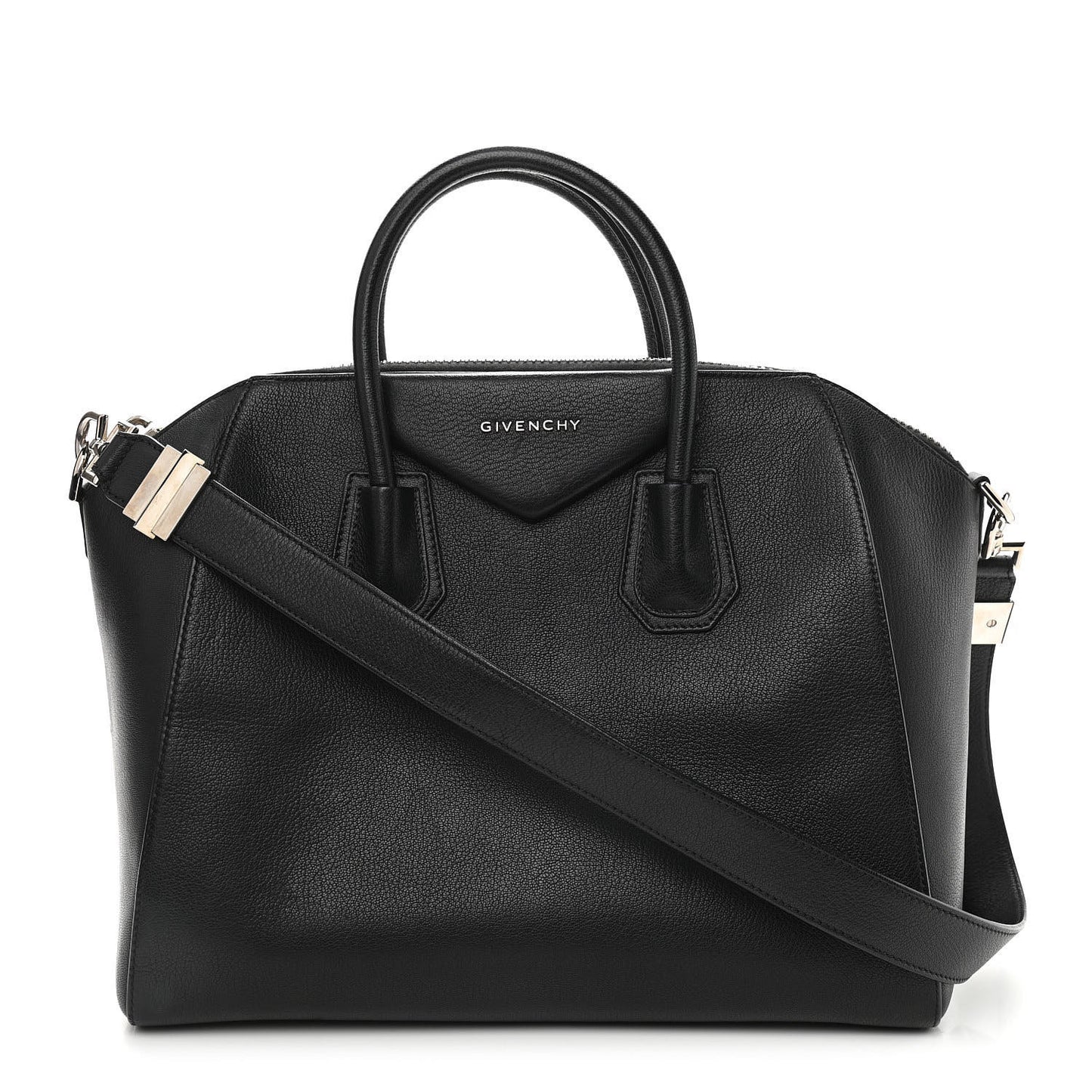 Sugar Goatskin Medium Antigona Black