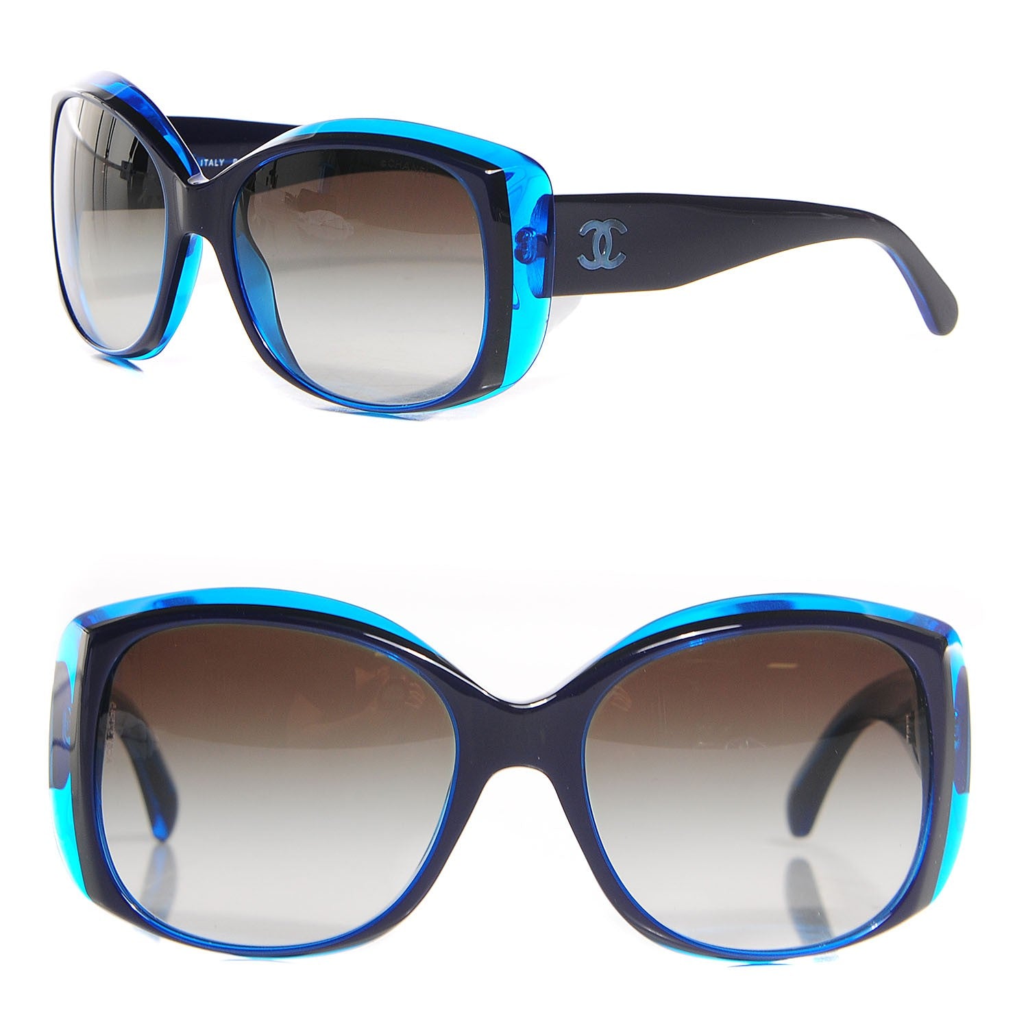Chanel Mother of Pearl CC Sunglasses 5227-H Blue 1 of 7