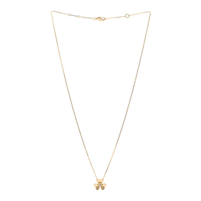 Van Cleef & Arpels 18K Yellow Gold Diamond Mini Frivole Pendant Necklace 3 of 6
