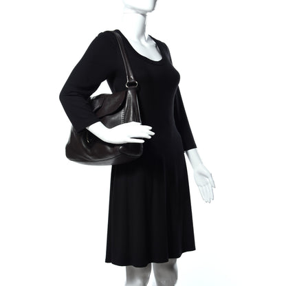 Prada Vitello Daino Shoulder Flap Bag Caffe Naturale 2 of 8