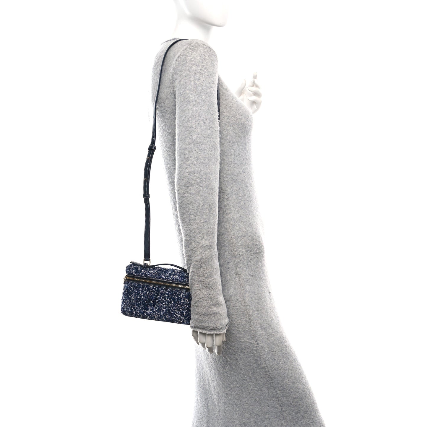 Silk Denim L19 Extra Pocket Pouch Navy