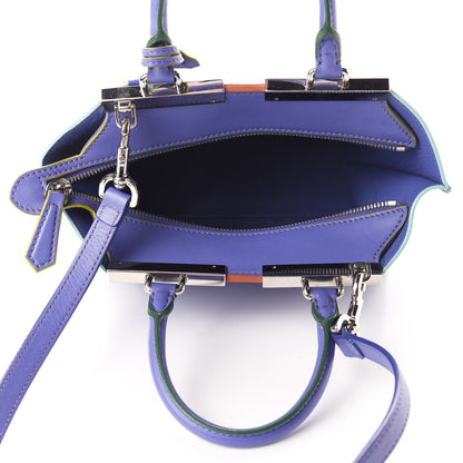 Fendi Vitello Dolce Mini 3jours Tote Viola Cassis 5 of 10