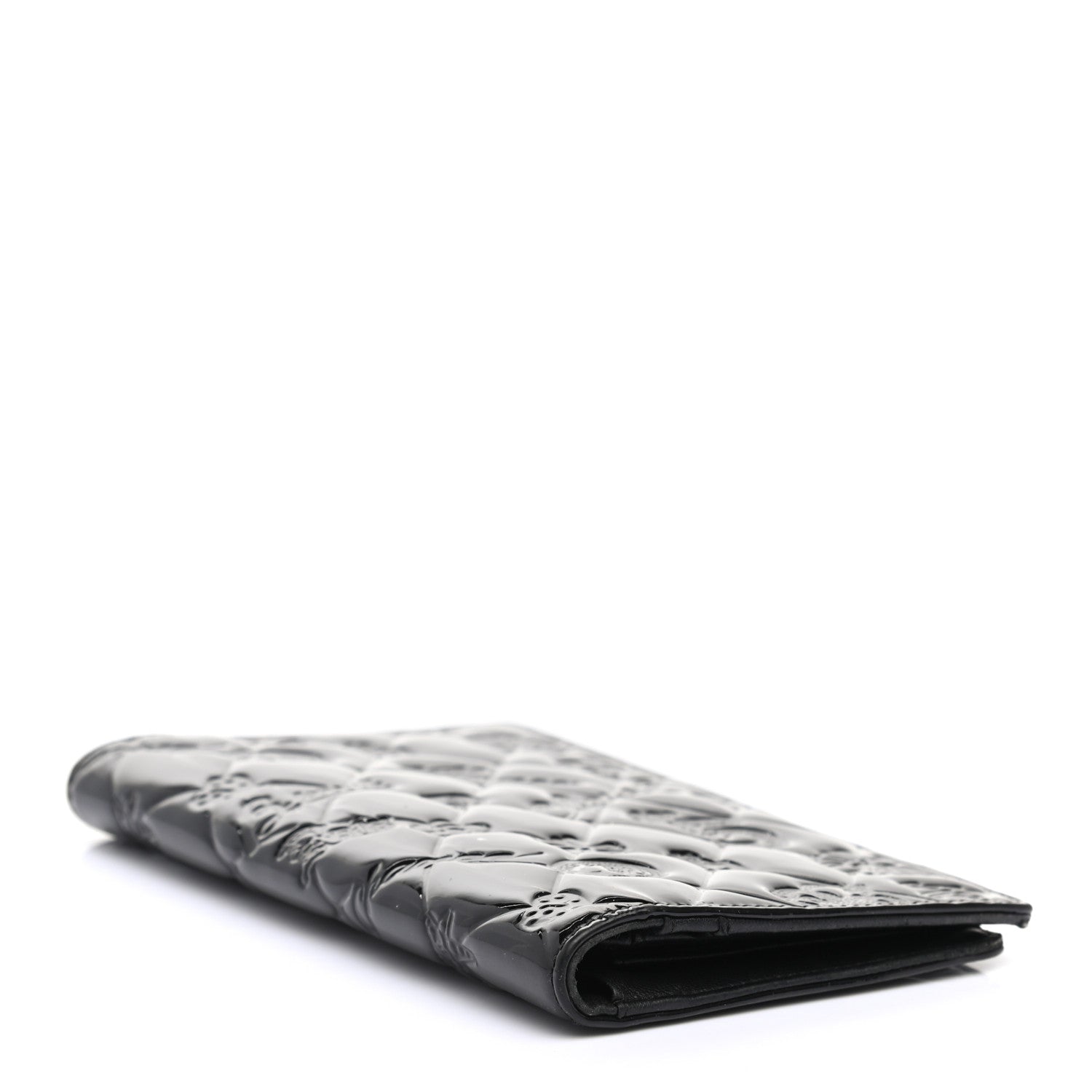 Chanel Patent Calfskin Lucky Symbols Yen Wallet Black 4 of 12