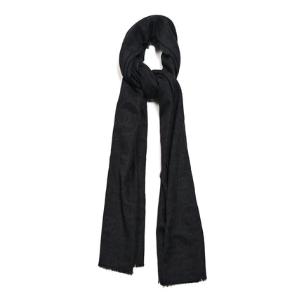 Chanel Cashmere CC Scarf Black 1 of 4