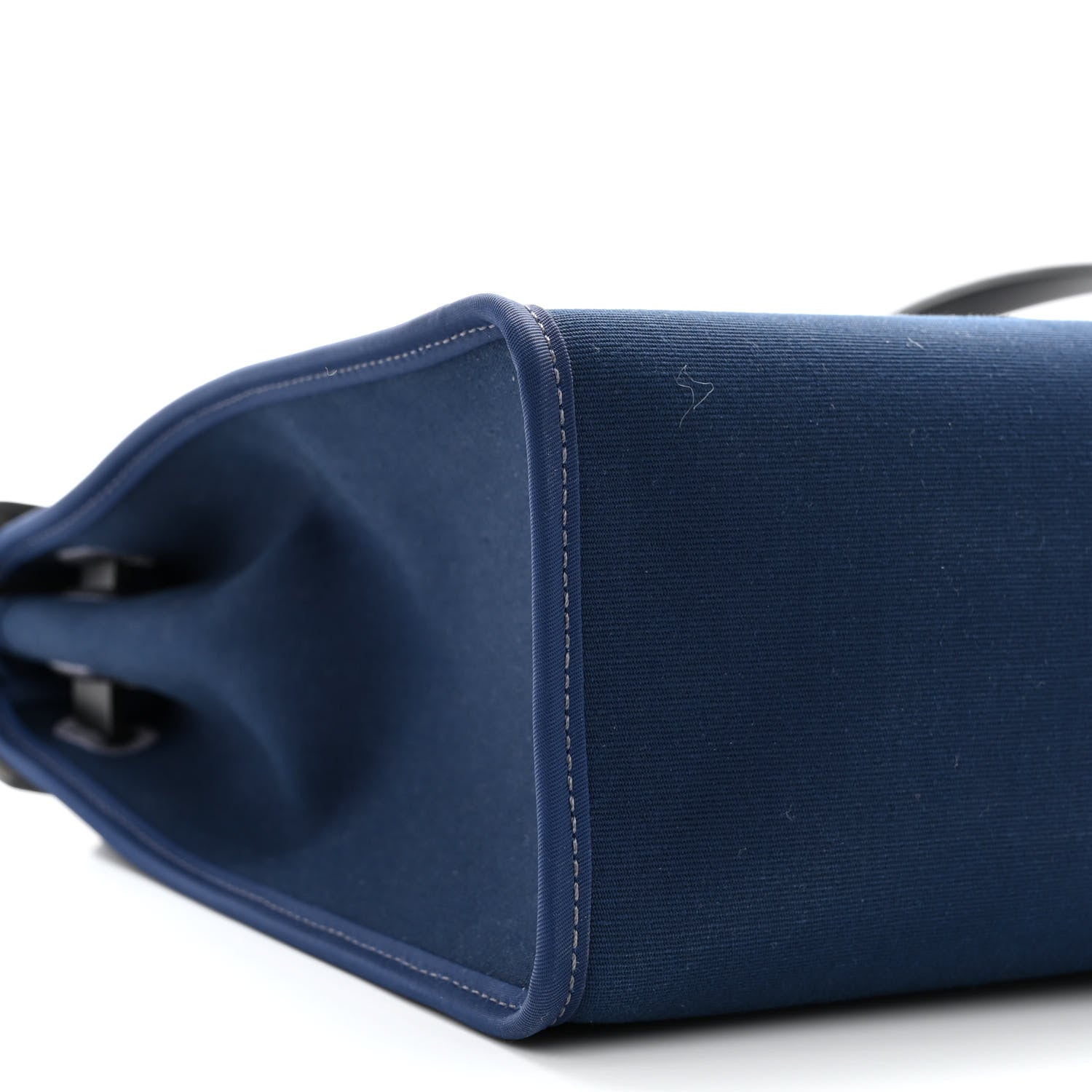 Hermes Military Toile Vache Hunter Herbag Zip PM 31 Bleu De Malte Black 9 of 12