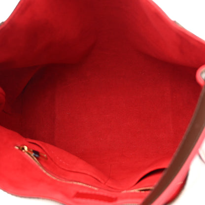 Louis Vuitton Damier Ebene Caissa Hobo Cherry 5 of 9